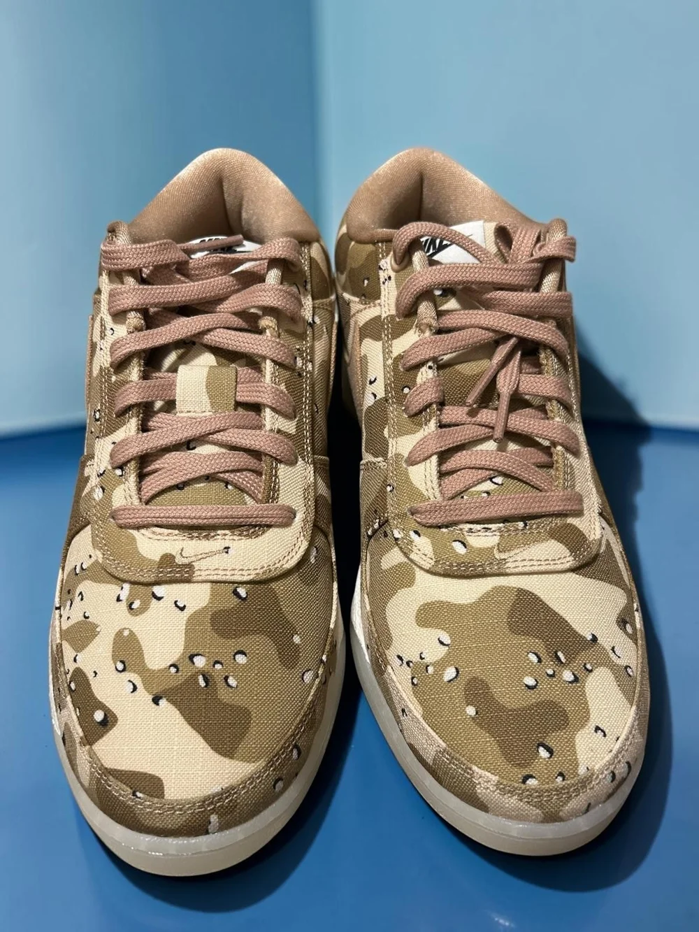Nike Men’s Low-Top Camo Sneaker in Desert Tan